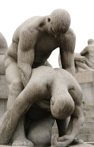 Vigeland Sculpture Park, detail. photo: Bob Marit, via wikipedia