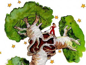 illustration from The Little Prince.